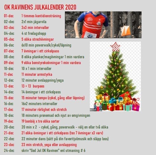 image: OK Ravinens Julkalender 2020